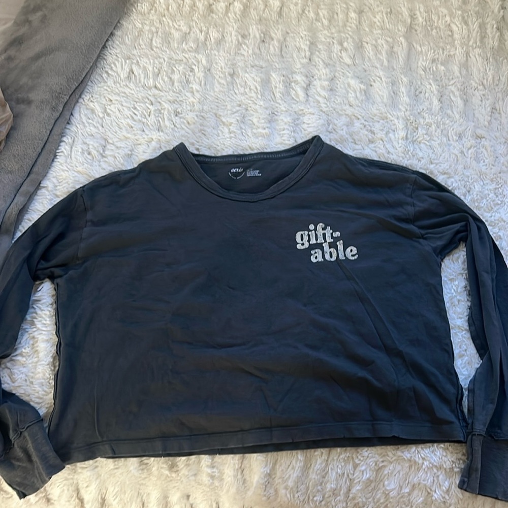 Cropped Long-sleeve top